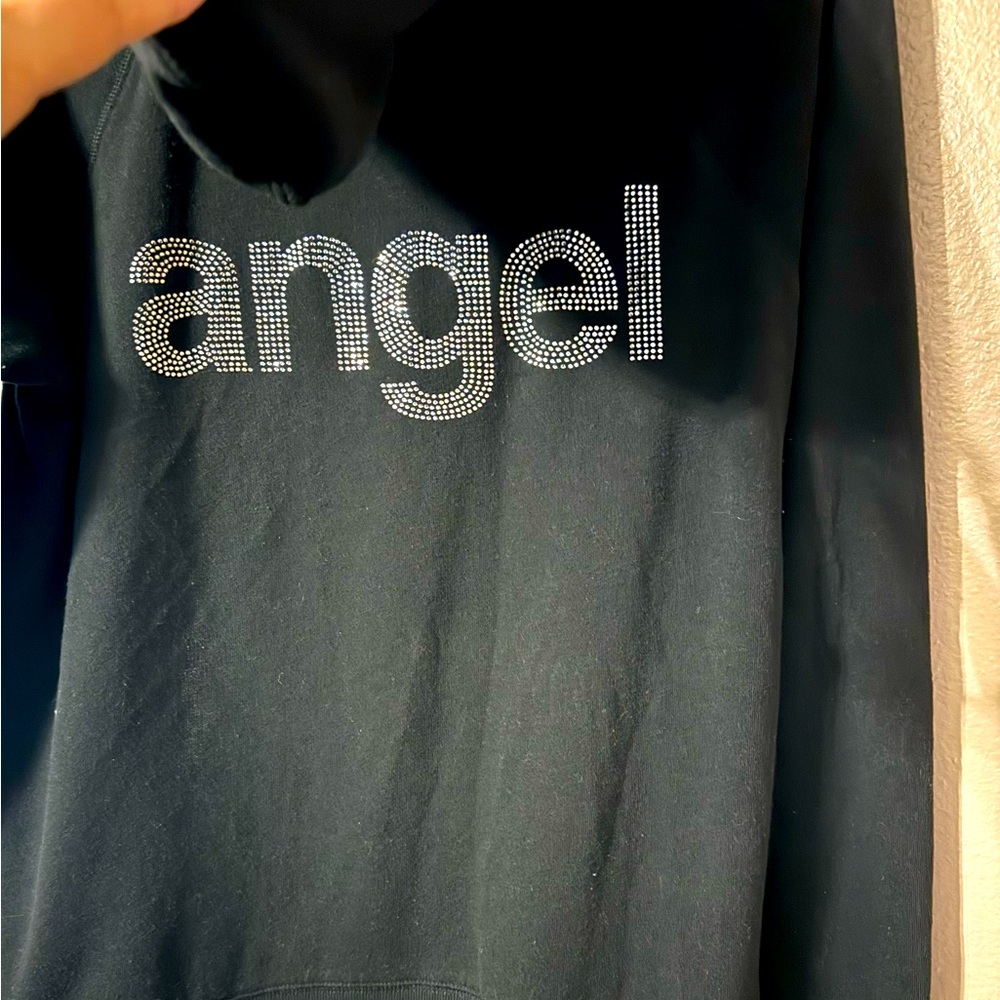 Victoria Secret ANGEL hooded sweat jacket w/wings size LARGE
